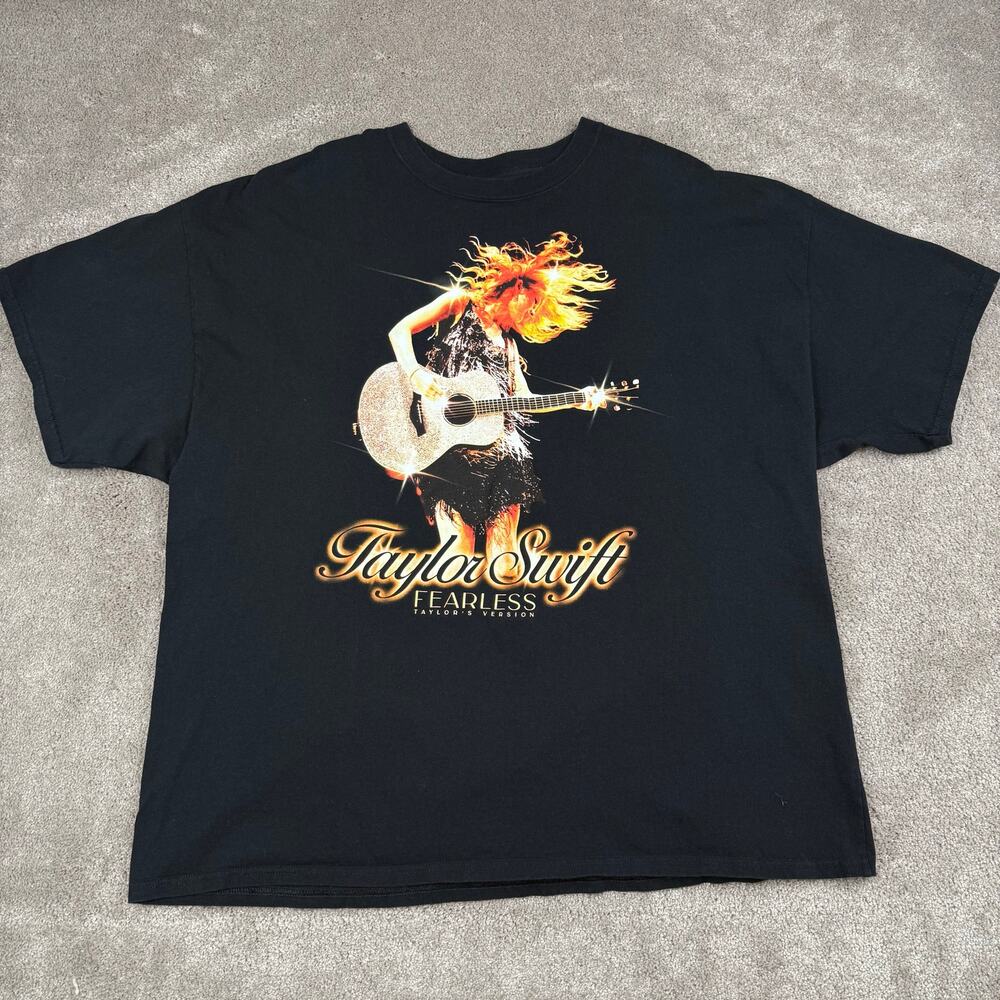 Black Taylor Swift Fearless Taylor's Version T Shirt size 3XL Album Tracklist